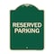 Signmission Designer Series-Reserved Parking 1, Green Heavy-Gauge Aluminum, 24" x 18", G-1824-9766 A-DES-G-1824-9766 - alternate 1
